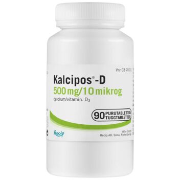 KALCIPOS-D 500 mg/10 mikrog PURUTABLETTI 90 kpl