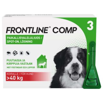 FRONTLINE COMP 402 mg/361,8 mg PAIKALLISVALELULIUOS KOIRILLE 3x4,02 ml