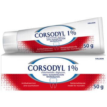 CORSODYL 1 % GEELI SUUONTELOON 50 g