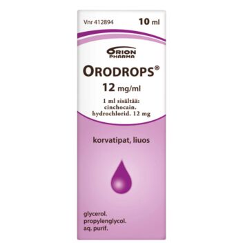 ORODROPS 12 mg/ml KORVATIPAT, LIUOS 10 ml