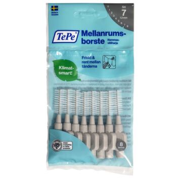 HAMMASVÄLIHARJA TEPE 1,3MM HARMAA 8 kpl