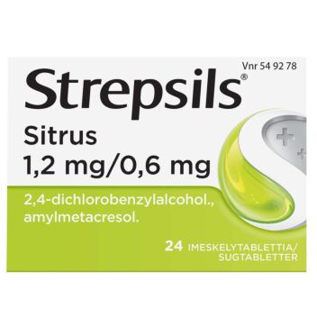 STREPSILS SITRUS 1,2/0,6 mg IMESKELYTABLETTI 24 fol