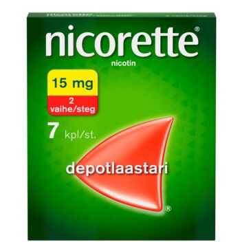 NICORETTE 15 mg/16 h DEPOTLAASTARI 7 kpl