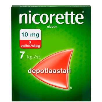 NICORETTE 10 mg/16 h DEPOTLAASTARI 7 kpl
