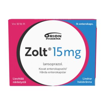 ZOLT 15 mg ENTEROKAPSELI, KOVA 14 fol