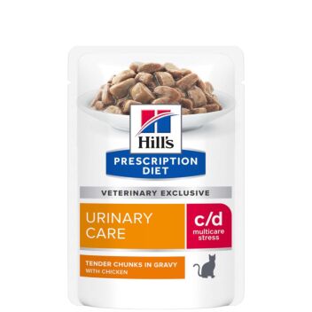 HILL'S FELINE PRESCRIPTION DIET URINARY CARE C/D MULTICARE STRESS ANNOSPUSSI 12X85 G | Kissan ruoka