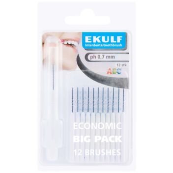 HAMMASVÄLIHARJA EKULF PH ABC 0,7 MM VALKOINEN 12 KPL