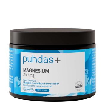 PUHDAS+ MAGNESIUM 250 MG 200 g MAGNESIUM JAUHE