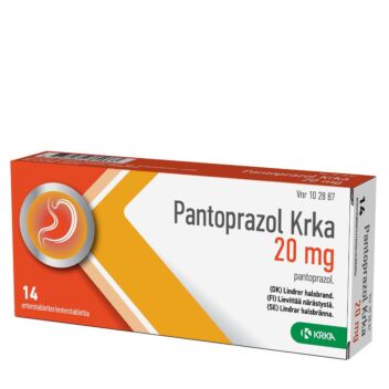 PANTOPRAZOL KRKA 20 mg ENTEROTABLETTI 14 fol