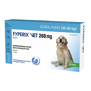 FYPERIX VET 268 mg PAIKALLISVALELULIUOS KOIRALLE 2,68 ml