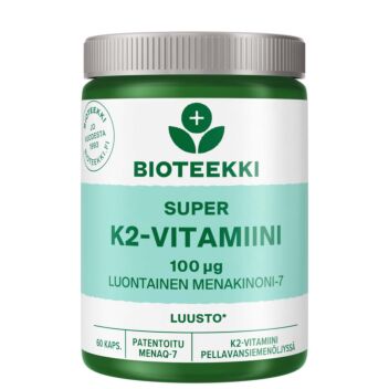 BIOTEEKKI SUPER K2-VITAMIINI KAPS 60 kpl