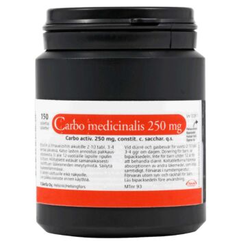 CARBO MEDICINALIS 250 mg TABLETTI 150 kpl