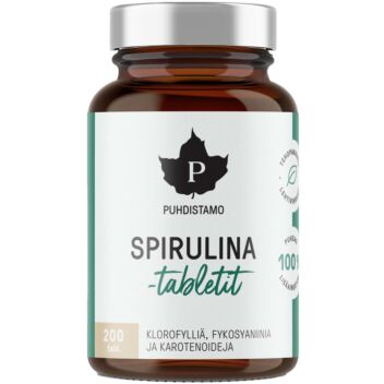 PUHDISTAMO SPIRULINA-TABLETIT 200 KPL