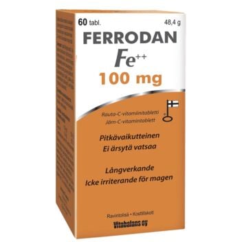 FERRODAN FE2+ 100 MG TABL 60 KPL