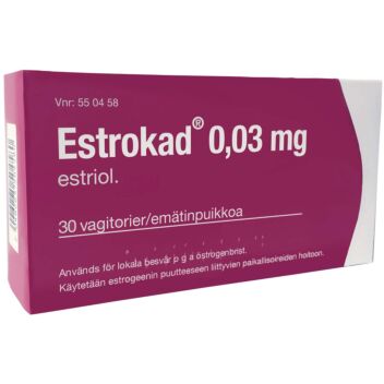 ESTROKAD 0,03 mg EMÄTINPUIKKO 30 fol