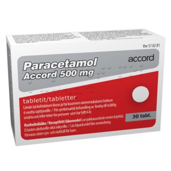 PARACETAMOL ACCORD 500 mg TABLETTI 30 fol