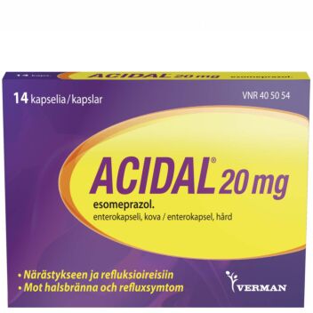 ACIDAL 20 mg ENTEROKAPSELI, KOVA 14 fol