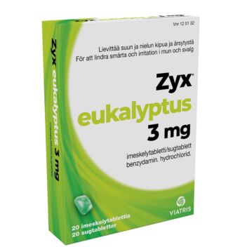 ZYX EUKALYPTUS 3 mg IMESKELYTABLETTI 20 fol
