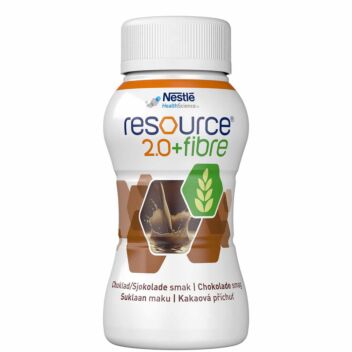 RESOURCE 2,0 + FIBRE NESTE, TÄYDENNYSRAVINTOVALMISTE SUKLAA 4 X 200 ML
