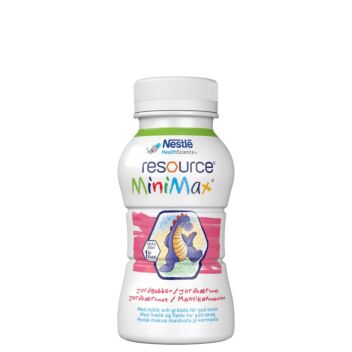RESOURCE MINIMAX MANSIKKA NESTE, LASTEN TÄYDENNYSRAVINTOVALMISTE 2 X 200 ML