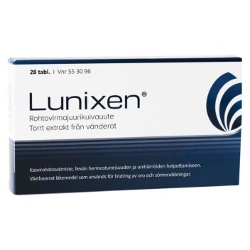 LUNIXEN TABLETTI, KALVOPÄÄLLYSTEINEN 28 fol