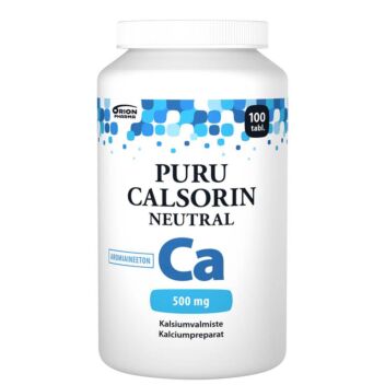 PURU CALSORIN NEUTRAL 500MG PURUTABL 100 kpl