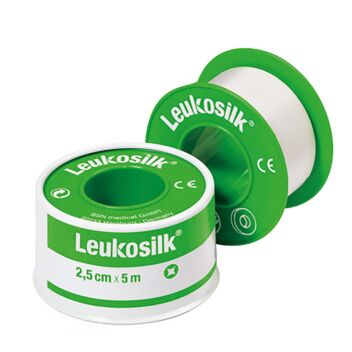 LEUKOSILK TEIPPI 2,5CM X 5M SUOJAKOTELO 1 kpl