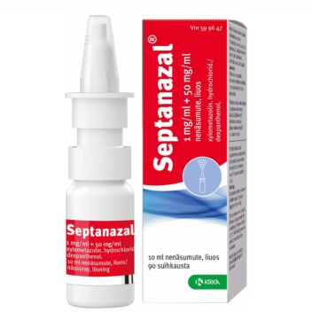 SEPTANAZAL 1/50 mg/ml NENÄSUMUTE, LIUOS 10 ml