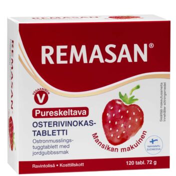 REMASAN PURESKELTAVA OSTERIVINOKASTABLETTI TABL 120 KPL