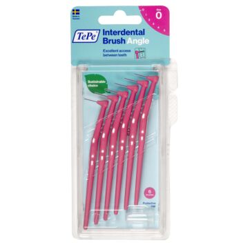 TEPE HAMMASVÄLIHARJA 0,4MM ANGLE VAALEANPUNAINEN 6 kpl