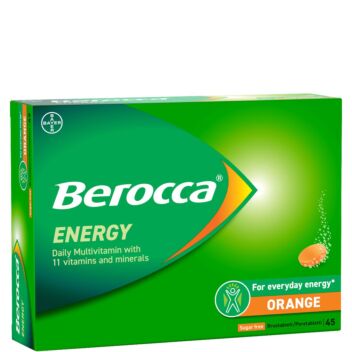BEROCCA ENERGY ORANGE PORETABL 45 kpl