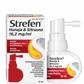 STREFEN HUNAJA & SITRUUNA 16,2 mg/ml SUMUTE SUUONTELOON, LIUOS 15 ml