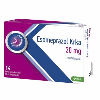 ESOMEPRAZOL KRKA 20 mg ENTEROKAPSELI, KOVA 14 fol