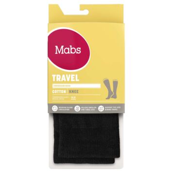 MABS TRAVEL TUKISUKKA S MUSTA 1 pari