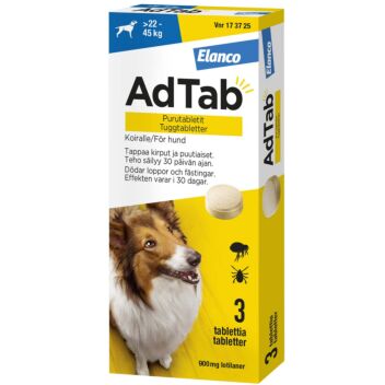 ADTAB KOIRILLE PURUTABLETTI 900MG
