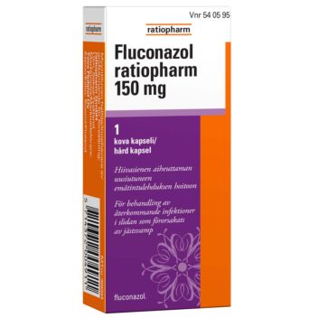 FLUCONAZOL RATIOPHARM 150 mg KAPSELI, KOVA 1 fol