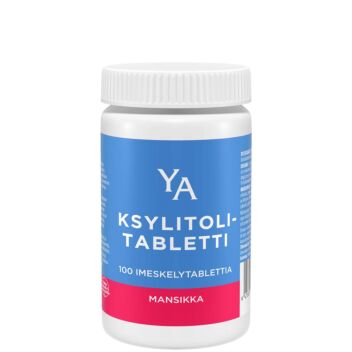 YA KSYLITOLITABLETTI MANSIKKA TABLETTI 100 KPL