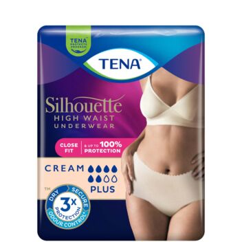 TENA SILHOUETTE PLUS M CREAM HIGH WAIST 9 kpl