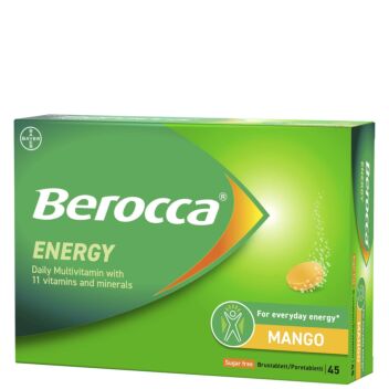 BEROCCA ENERGY MANGO PORETABLETTI 45 kpl