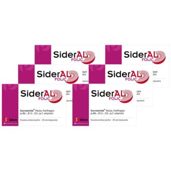 SIDERAL FOLIC SÄÄSTÖPAKKAUS 6 X 20 PSS
