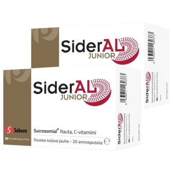 SIDERAL JUNIOR SÄÄSTÖPAKKAUS 2 X 20 PSS