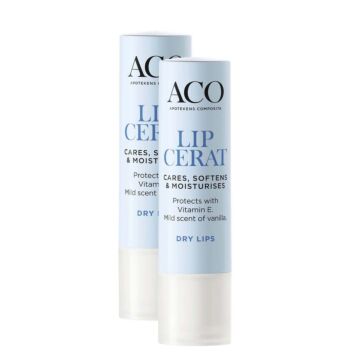 ACO FACE LIP CERAT HUULIVOIDE  SÄÄSTÖPAKKAUS 2 X 4,6 G