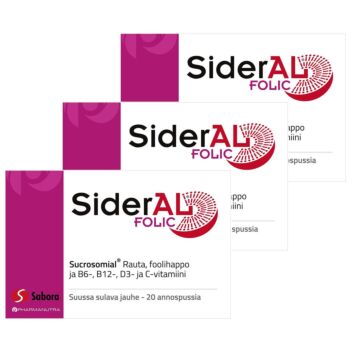 SIDERAL FOLIC SÄÄSTÖPAKKAUS 3 X 20 PSS
