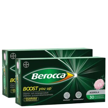 BEROCCA BOOST PORETABLETTI SÄÄSTÖPAKKAUS 2 X 30 kpl
