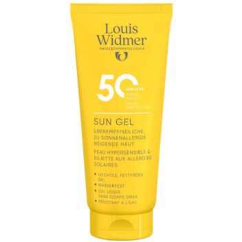 LOUIS WIDMER SUN GEL SPF50 HAJUSTEETON 100 ml