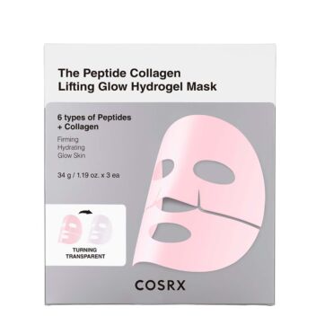 COSRX PEPTIDE COLLAGEN LIFTING GLOW HYDROGEL MASK 3 kpl
