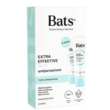 BATS ROLL-ON MILD ANTIPERSPIRANTTI TUPLAPAKKAUS 2x60 ml