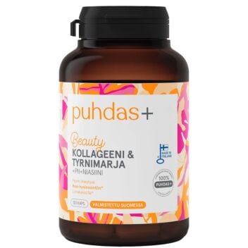 PUHDAS+ BEAUTY KOLLAGEENI & TYRNIMARJA KAPS 120 KPL