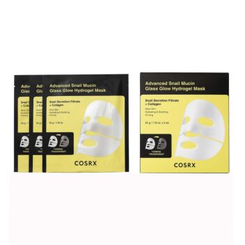 COSRX ADVANCED SNAIL MUCIN GLASS GLOW HYDROGEL MASK 3 KPL