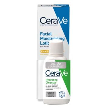 CERAVE FACIAL MOISTURISING LOTION SPF50 52 ML+HYDRATING CLEANSER 20 ML